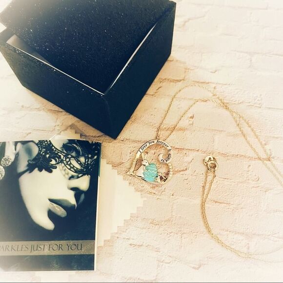 “I Love You Forever And Always” Bunny Sterling Silver Necklace - Picture 3 of 4